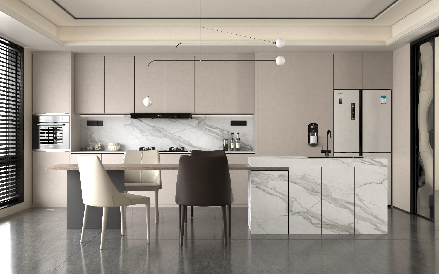 顶级雪花白效果图